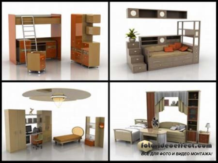 3D Models. Furniture for Children /    - 3D Max 2009