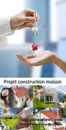 Stock Photo: Projet construction maison