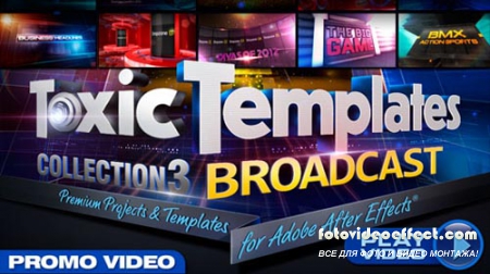 Toxic Templates 3: Broadcast for After Effects Project