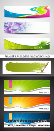 Stock: Banner headers background