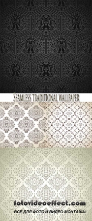  Stock: Seamless traditional wallpaper