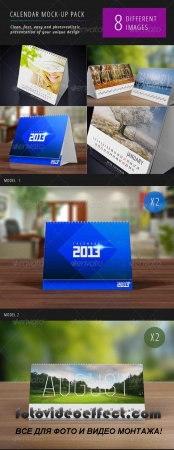 Desk Calendars Mock-Up - GraphicRiver