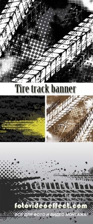 Stock: Tire track banner