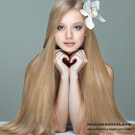      | Beautiful women with long hair,  