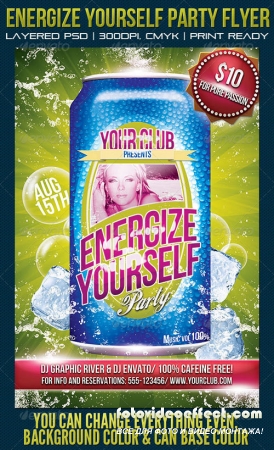 Energize Yourself Party Flyer