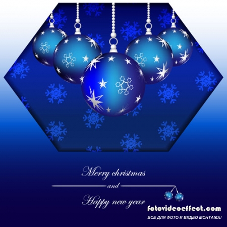 Stock: Vector christmas illustration with abstract