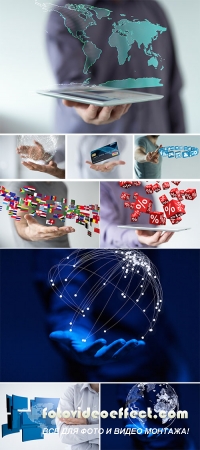 Stock Photo: Network and business