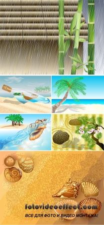 Stock: Sea and spa vector