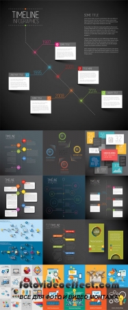 Stock: Transparent Vector set of Infographic elements