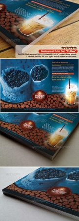 Restaurant Print Set Coffee