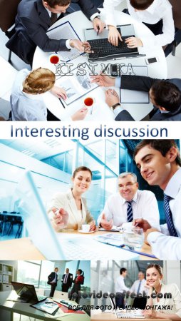 Stock Photo: Interesting discussion